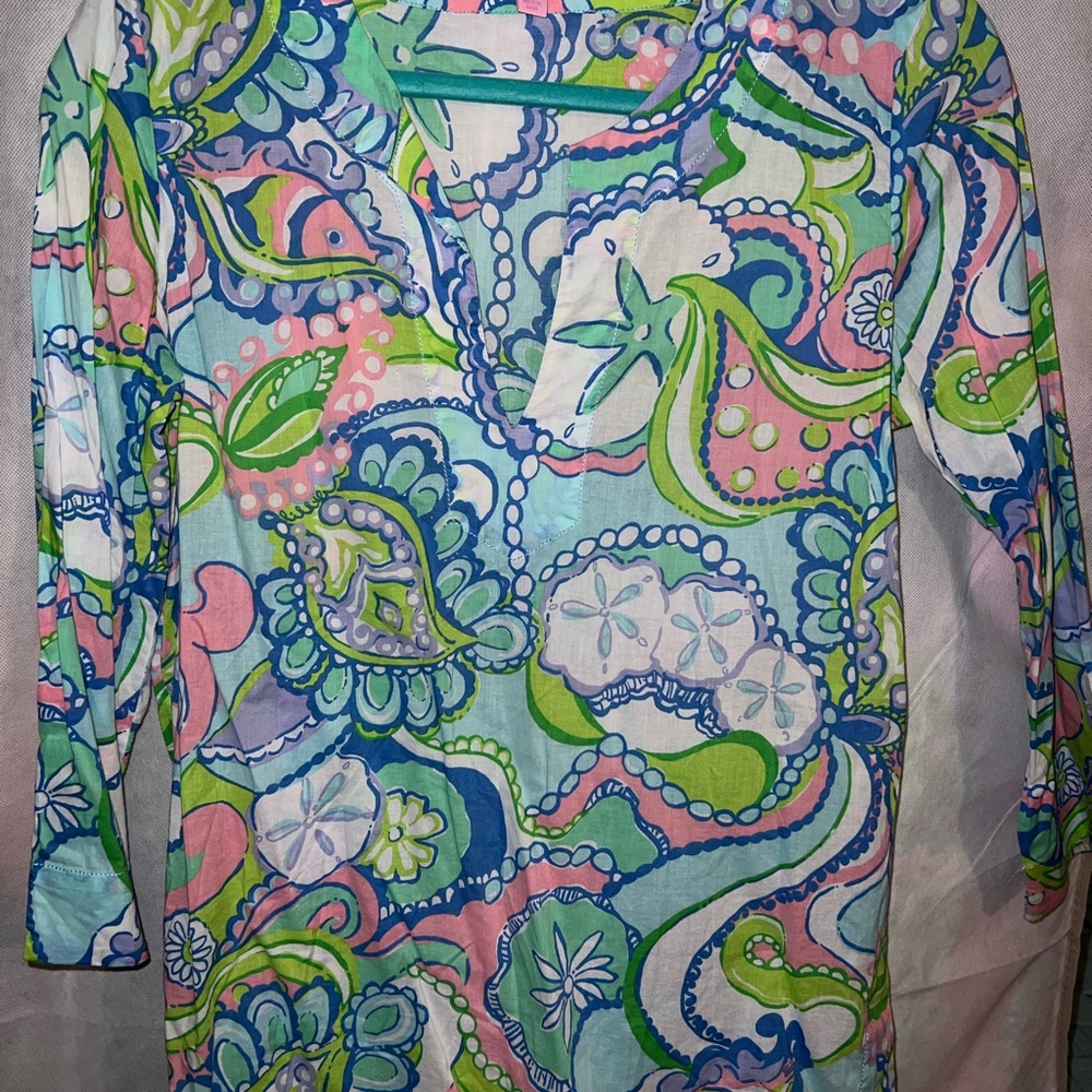 Colorful Paisley beach tunic Women's Top
